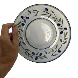 WEDGWOOD HAND PAINTED SALAD PLATES MEDITERRANEAN TUSCANY COLLECTION 16 pc